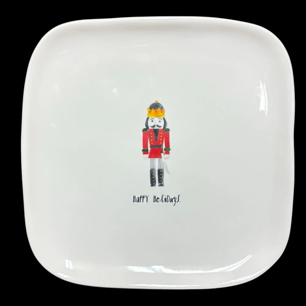 Rae Dunn Christmas Plates set of 4